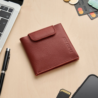 Compact wallet for banknotes, cards and coins KID