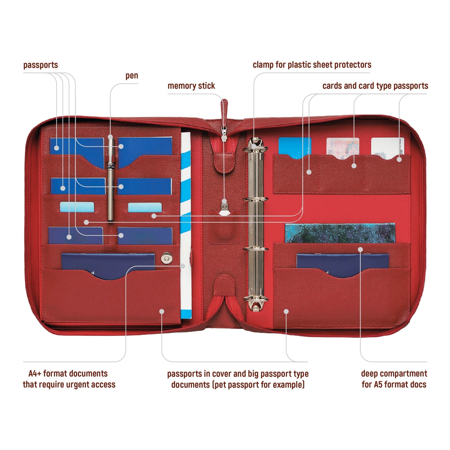 Folder for home documents oversized BIG FAMILY